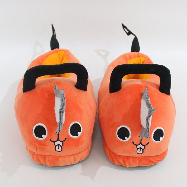 Chainsaw Man Pochita Winter Soft Plush Slippers - Image 4