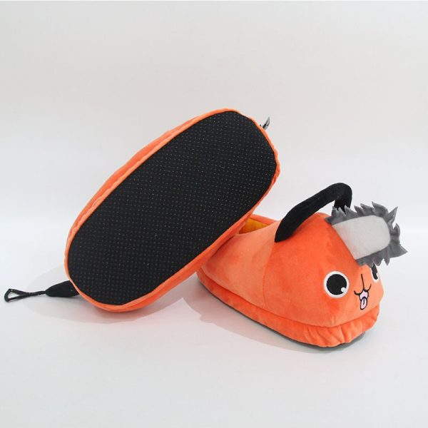 Chainsaw Man Pochita Winter Soft Plush Slippers - Image 5