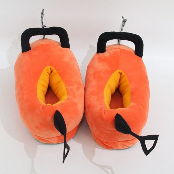 Chainsaw Man Pochita Winter Soft Plush Slippers - Image 2