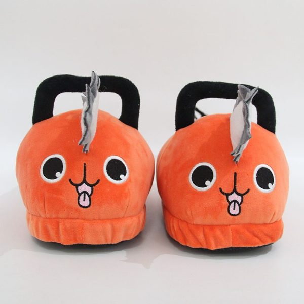 Chainsaw Man Pochita Winter Soft Plush Slippers - Image 3