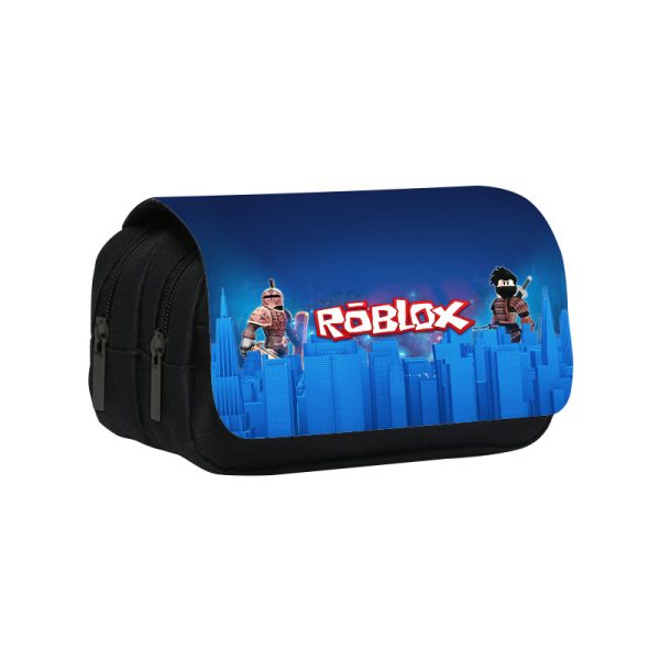 Roblox Pencil Bag anime Cartoon Animation Large Capacity Double layer Zipper Pencil Box Pencil Box Stationery Box - Image 14