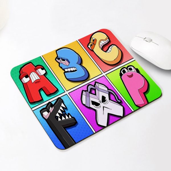 Alphabet Lore Mouse Pad Natural Rubber Washable