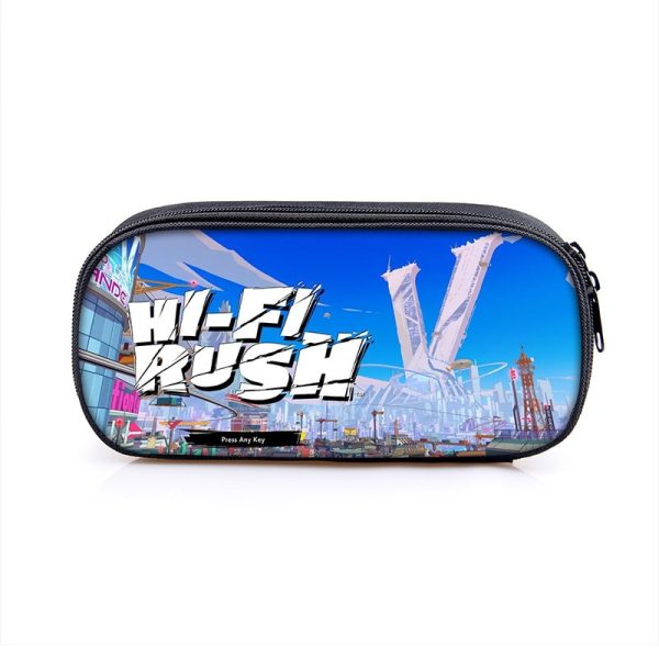 Hi-Fi Rush Large Pencil Case Purse Storage Bags Multifunction Cosmetic Bag - Image 6