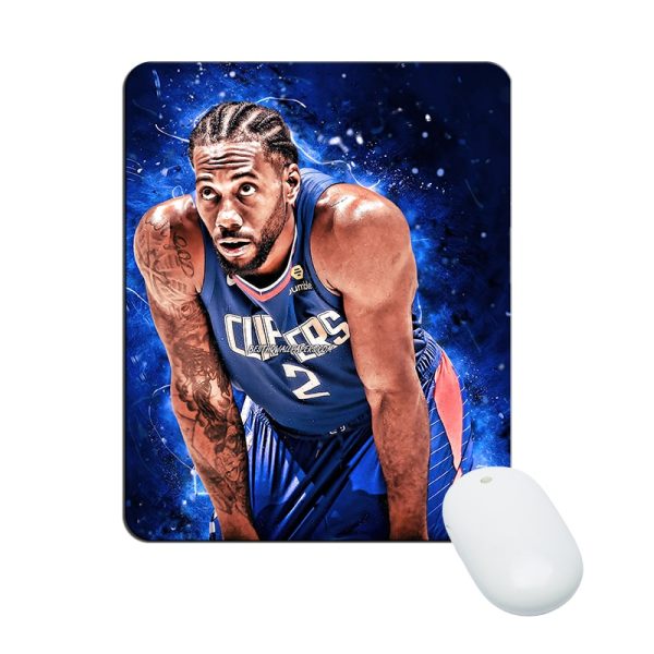 Kawhi Leonard Mouse Pad Natural Rubber Washable Gift - Image 25