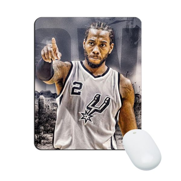 Kawhi Leonard Mouse Pad Natural Rubber Washable Gift - Image 30