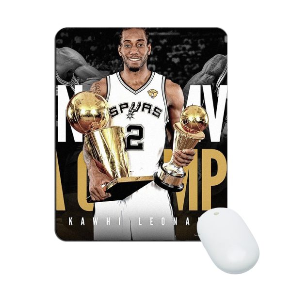 Kawhi Leonard Mouse Pad Natural Rubber Washable Gift - Image 31