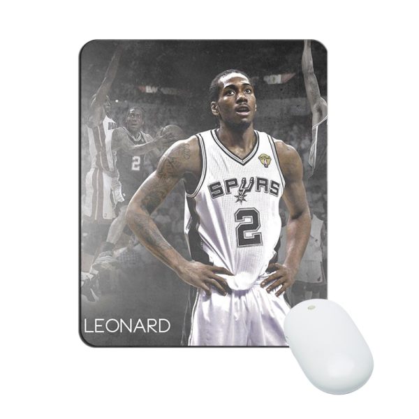 Kawhi Leonard Mouse Pad Natural Rubber Washable Gift - Image 32