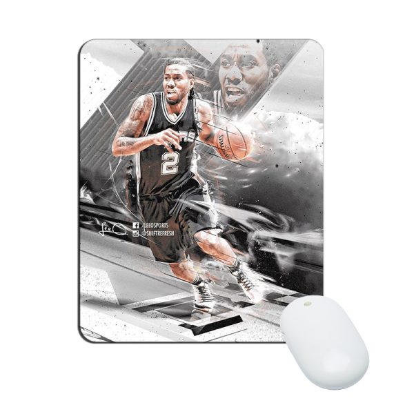 Kawhi Leonard Mouse Pad Natural Rubber Washable Gift - Image 33