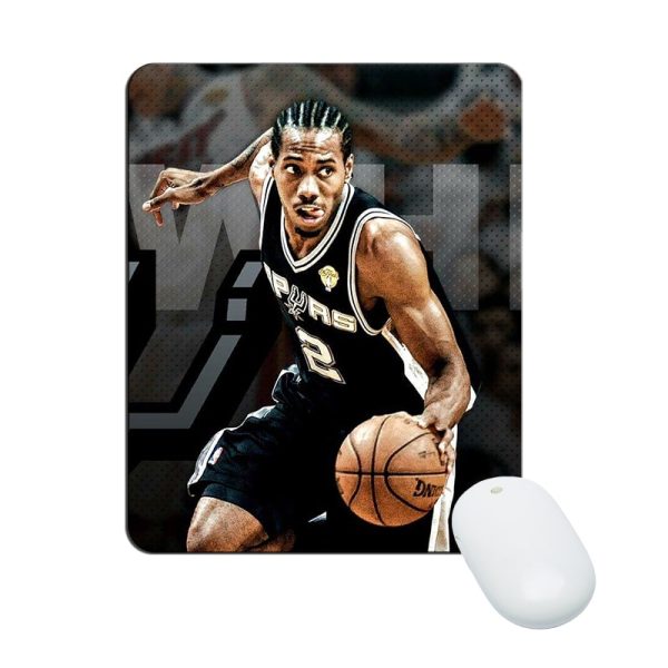 Kawhi Leonard Mouse Pad Natural Rubber Washable Gift - Image 2