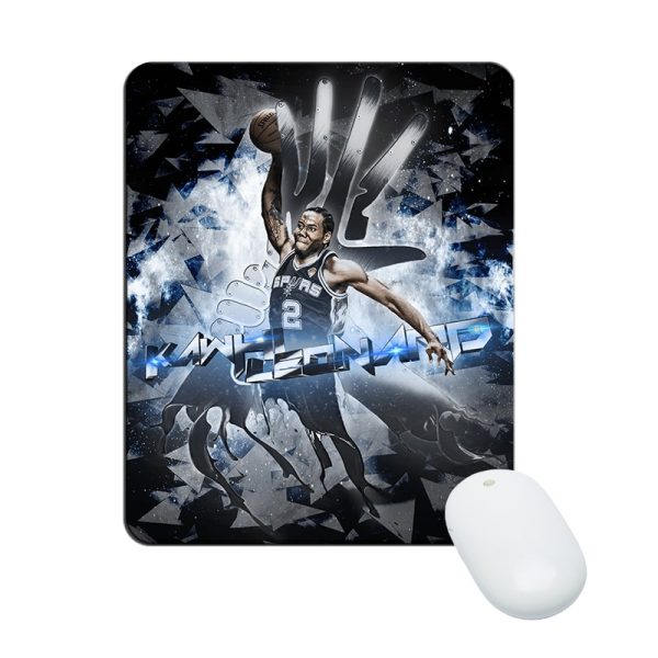 Kawhi Leonard Mouse Pad Natural Rubber Washable Gift - Image 5