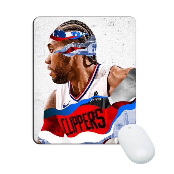 Kawhi Leonard Mouse Pad Natural Rubber Washable Gift - Image 17