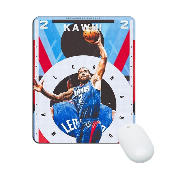 Kawhi Leonard Mouse Pad Natural Rubber Washable Gift - Image 19