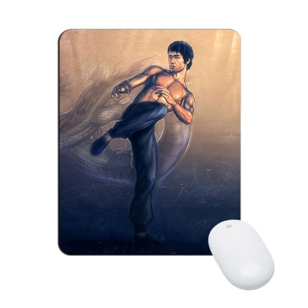 Bruce Lee Mouse Pad Natural Rubber Washable - Image 4