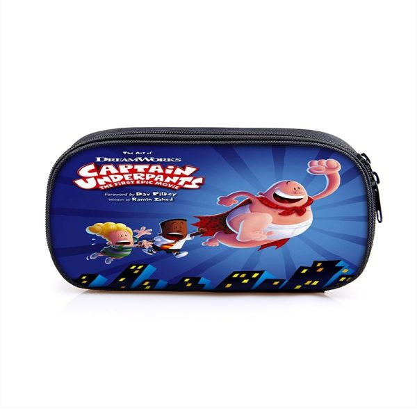 Captain Underpants Large Pencil Case Purse Storage Bags Multifunction Cosmetic Bag - Image 20