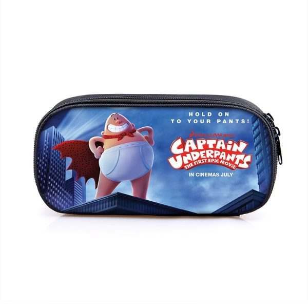 Captain Underpants Large Pencil Case Purse Storage Bags Multifunction Cosmetic Bag - Image 8