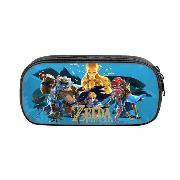 The Legend of Zelda Breath of the Wild Cosmetic Bags Boys Girls Children Large Pencil Case Purse Storage Bags Women Men Multifunction Makeup Bag - Image 3