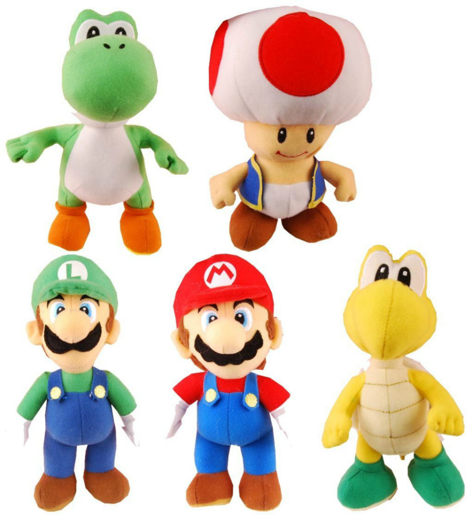 Buy Mario Luigi Toad Turtle Yoshi Plush Set Collection 5pcs | giftcartoon