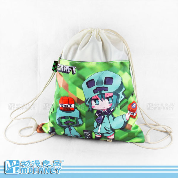 Minecraft Shoulder Bag Pumping Rope Backpack