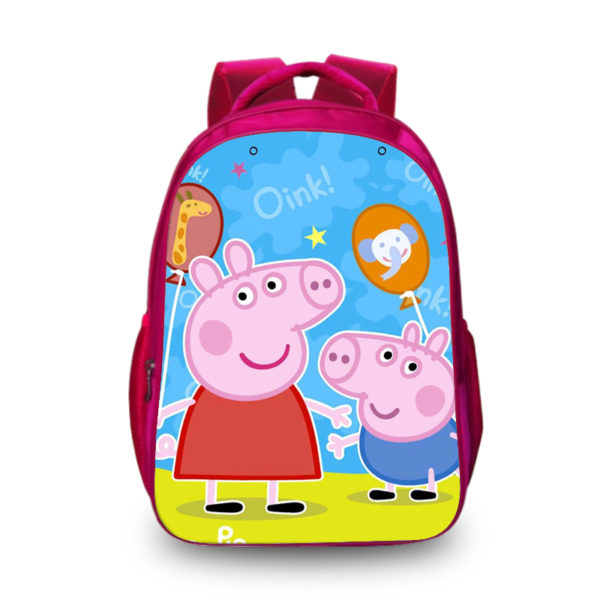 16‘’Peppa Pig Backpack School Bag Red