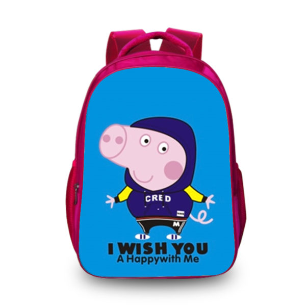 16‘’Peppa Pig Backpack School Bag Red