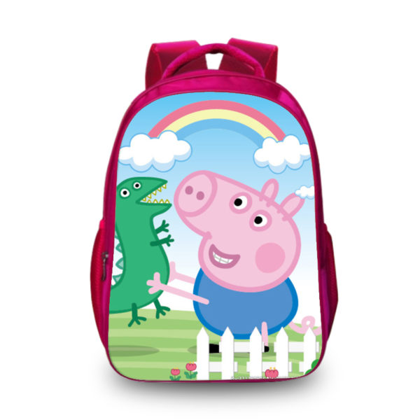 16‘’Peppa Pig Backpack School Bag Red