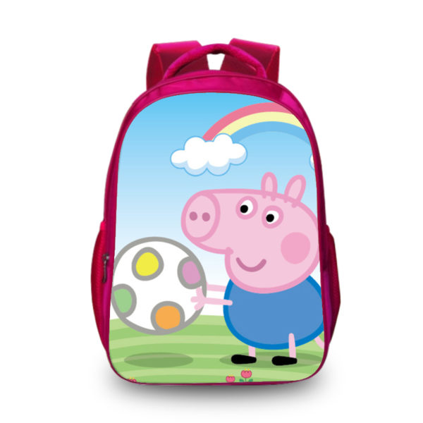 16‘’Peppa Pig Backpack School Bag Red