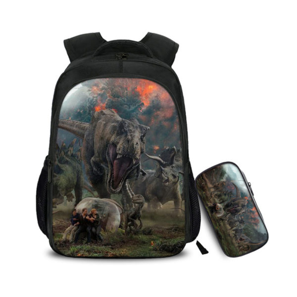 16″Jurassic World: Fallen Kingdom Backpack School Bag+Pencil Bag - Image 26