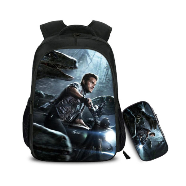 16″Jurassic World: Fallen Kingdom Backpack School Bag+Pencil Bag - Image 24