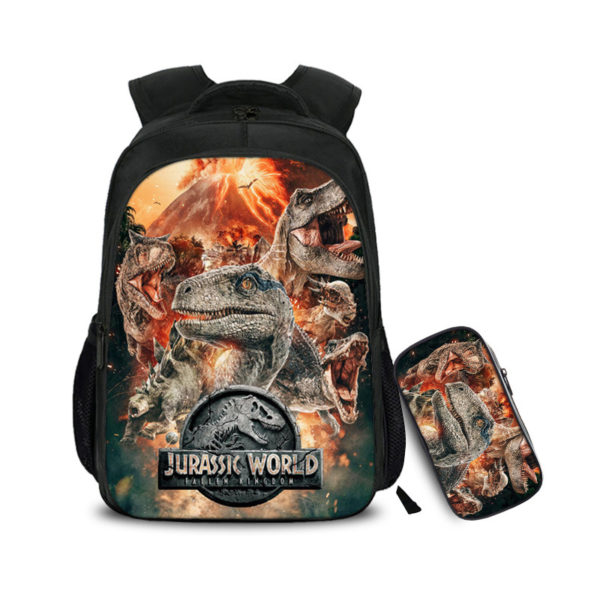 16″Jurassic World: Fallen Kingdom Backpack School Bag+Pencil Bag - Image 27