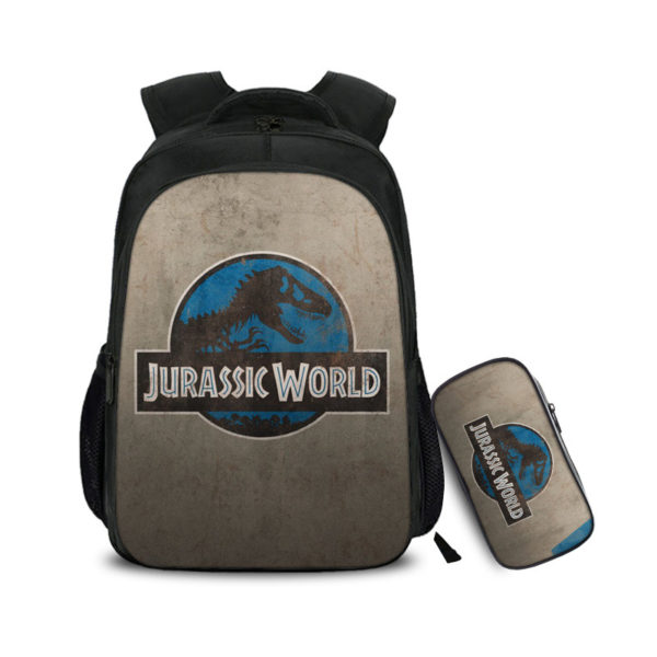 16″Jurassic World: Fallen Kingdom Backpack School Bag+Pencil Bag