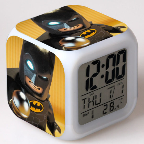 LEGO Batman 7 Colors Change Digital Alarm LED Clock - Image 6