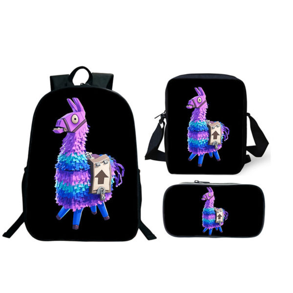 16″Fortnite Backpack School Bag+Messenger Bag+Pencil Bag - Image 11