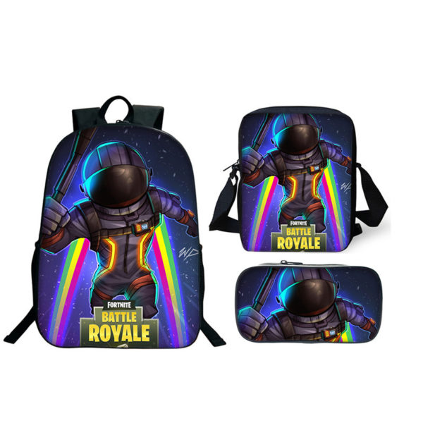 16″Fortnite Backpack School Bag+Messenger Bag+Pencil Bag - Image 3