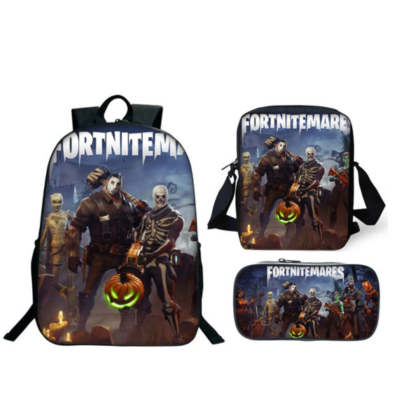 16″Fortnite Backpack School Bag+Messenger Bag+Pencil Bag - Image 7