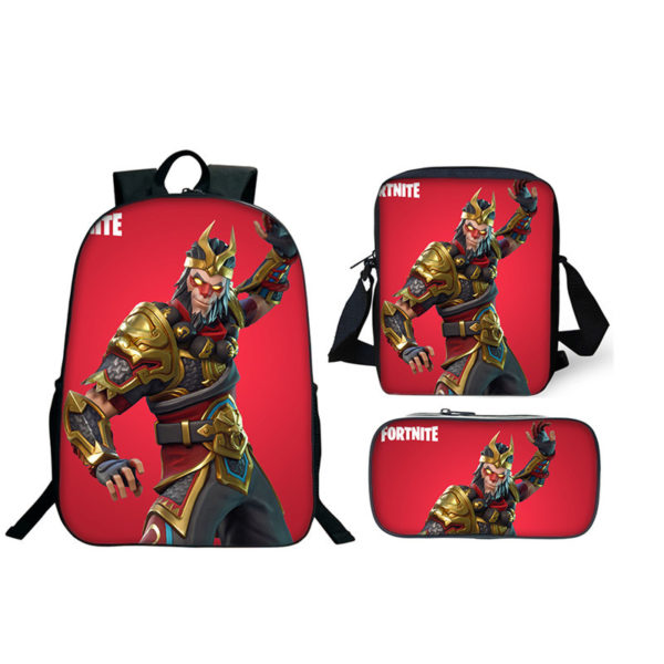 16″Fortnite Backpack School Bag+Messenger Bag+Pencil Bag - Image 9