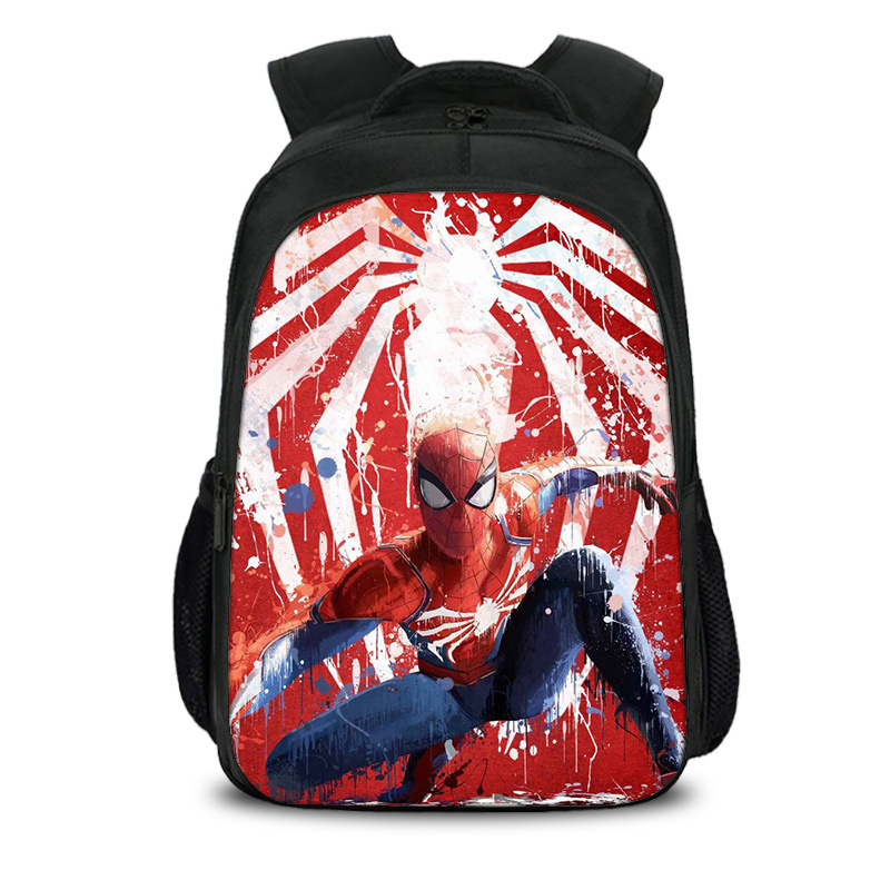 16″Spider-Man: Into the Spider-Verse Backpack School Bag | giftcartoon