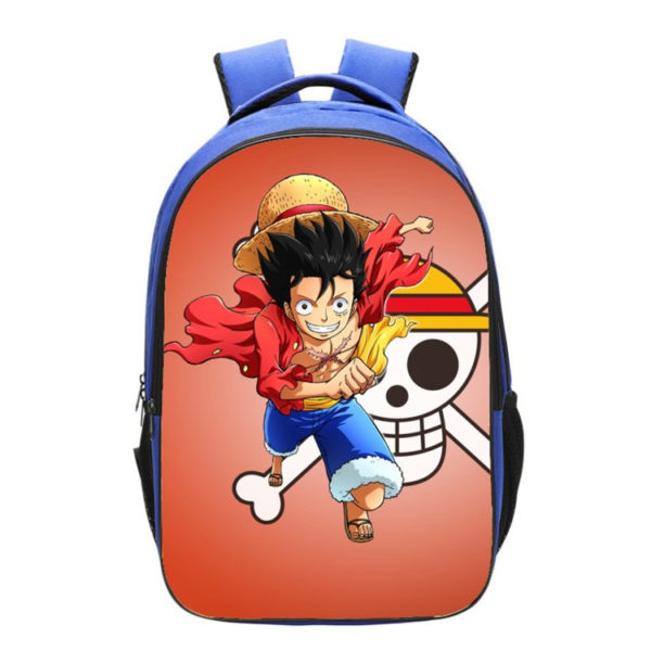 ONE PIECE Backpack School Bag Blue - Image 6