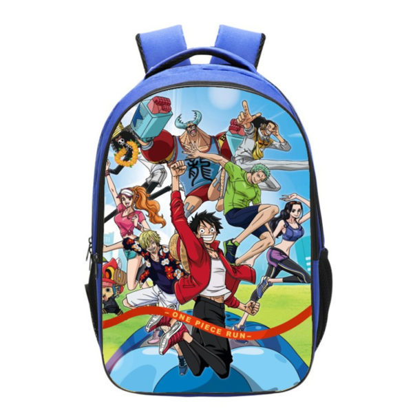 ONE PIECE Backpack School Bag Blue - Image 3