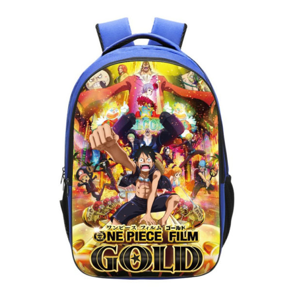 ONE PIECE Backpack School Bag Blue