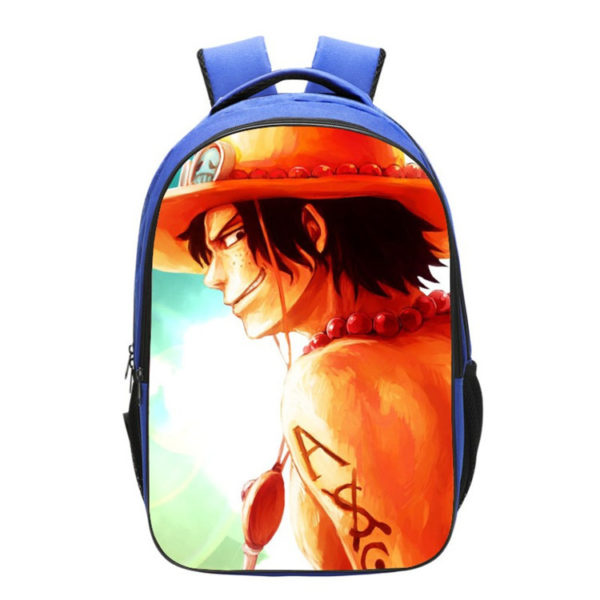 ONE PIECE Backpack School Bag Blue - Image 12