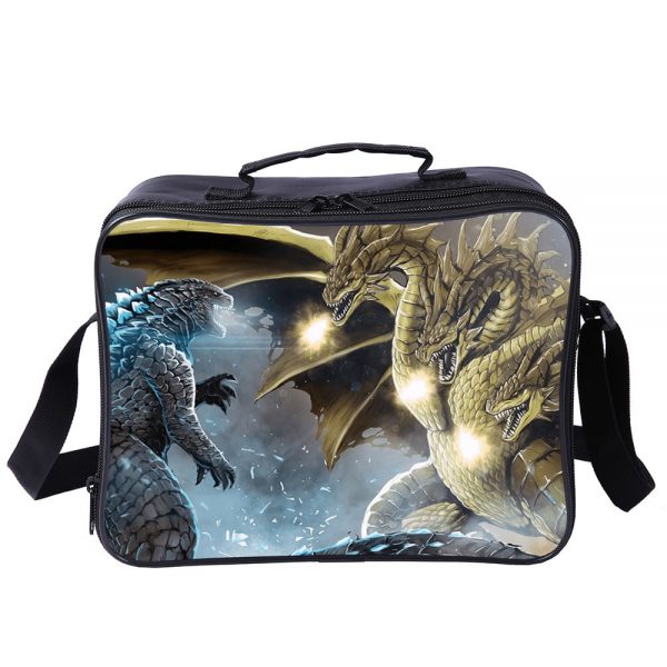 Godzilla King of the Monsters Cooler Bag Insulation Bag Students School Food Storage Box - Image 17