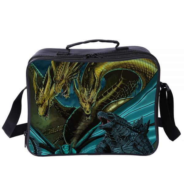 Godzilla King of the Monsters Cooler Bag Insulation Bag Students School Food Storage Box - Image 22