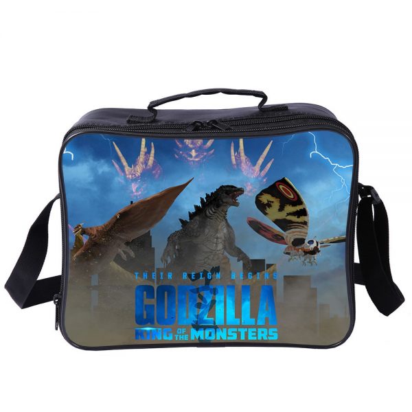 Godzilla King of the Monsters Cooler Bag Insulation Bag Students School Food Storage Box - Image 24