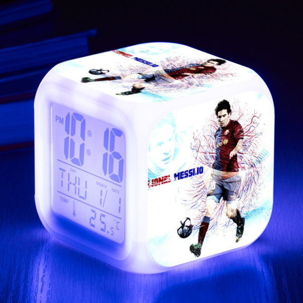 Messi 7 Colors Change Digital Alarm LED Clock