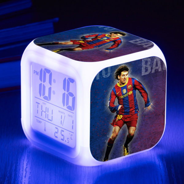 Messi 7 Colors Change Digital Alarm LED Clock - Image 6