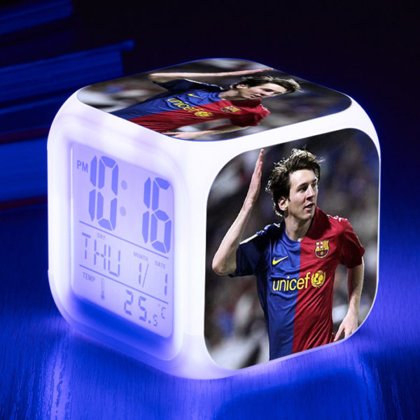 Messi 7 Colors Change Digital Alarm LED Clock - Image 2