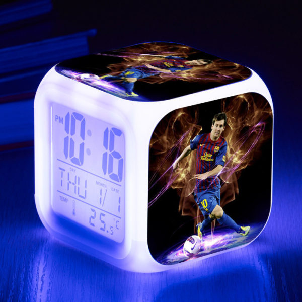 Messi 7 Colors Change Digital Alarm LED Clock - Image 3