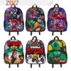 16 Inch Leon Spike Backpack School Bag Black