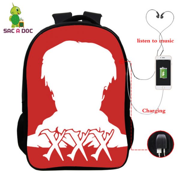 Juice Wrld USB Charge Backpack Mega Charizard Split Students Boys Girls Knapsack Men Women Travel Laptop Rucksack - Image 25