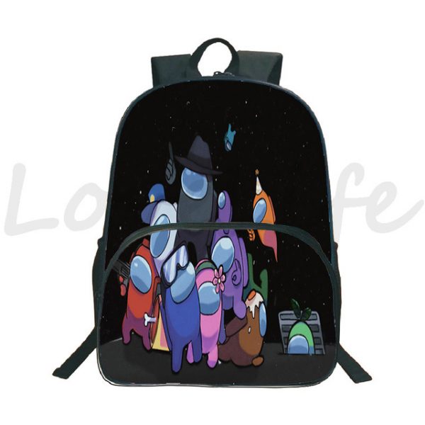 Among Us Printed Backpack Children Casual Schoolbag Boys Girls Cartoon Knapsack Cute Pattern Bookbag Travel Laptop Rucksack - Image 10